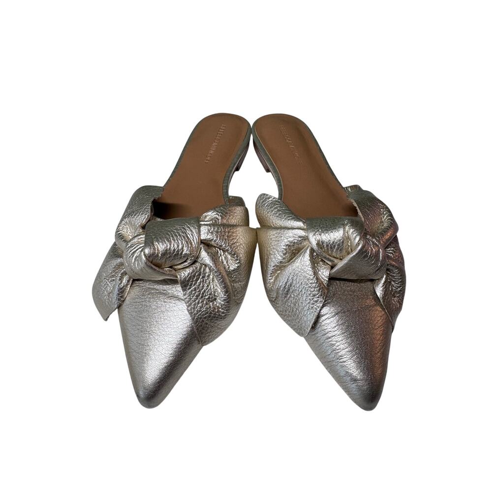 Rebecca Minkoff Alexis Gold Metallic Bow Mule